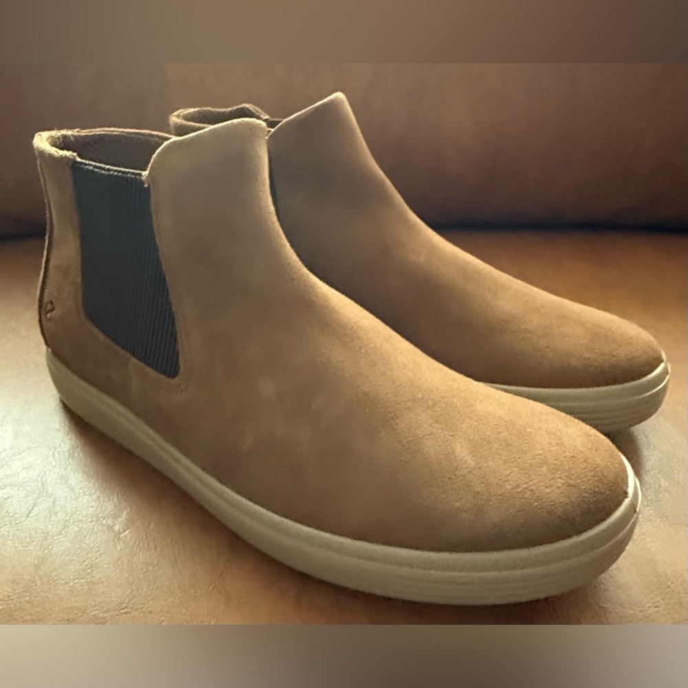 ECCO Classic Sneaker Ankle Boot Camel Nubuck Size 9–9.5 EU40 NWB - Picture 3 of 11